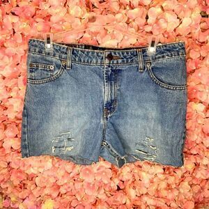 Denim Distressed Shorts!